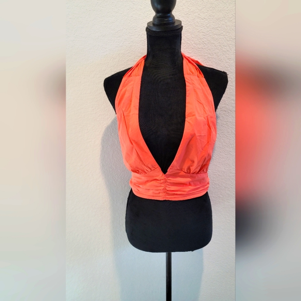 COPY - Fashion Nova Deep-V Cropped Halter Top
